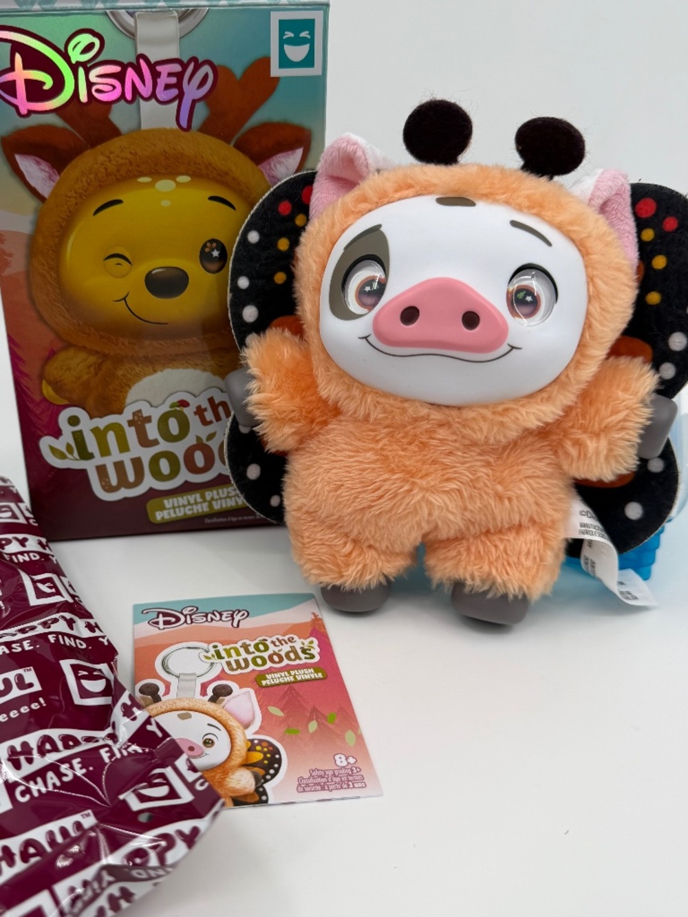 Disney Moana Pua Butterfly Into the Woods Vinyl Plush Keychain NEW w/Box & List